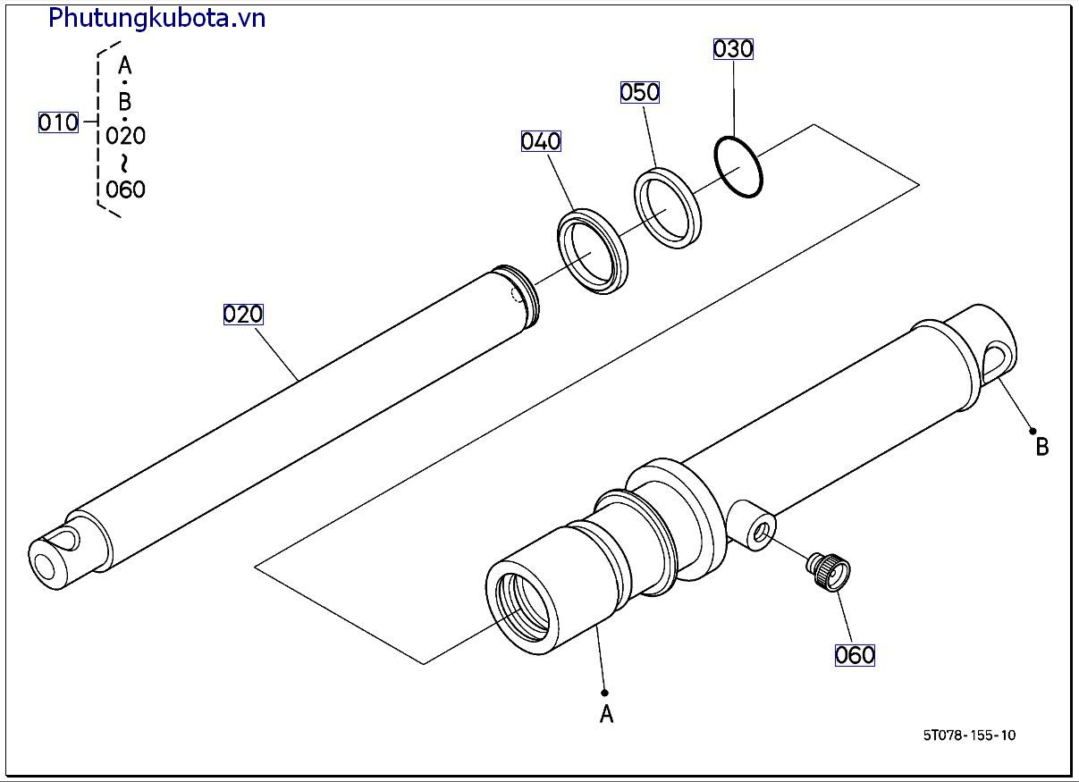 xilanh gặt ( những bộ phận cấu thành) >=500840